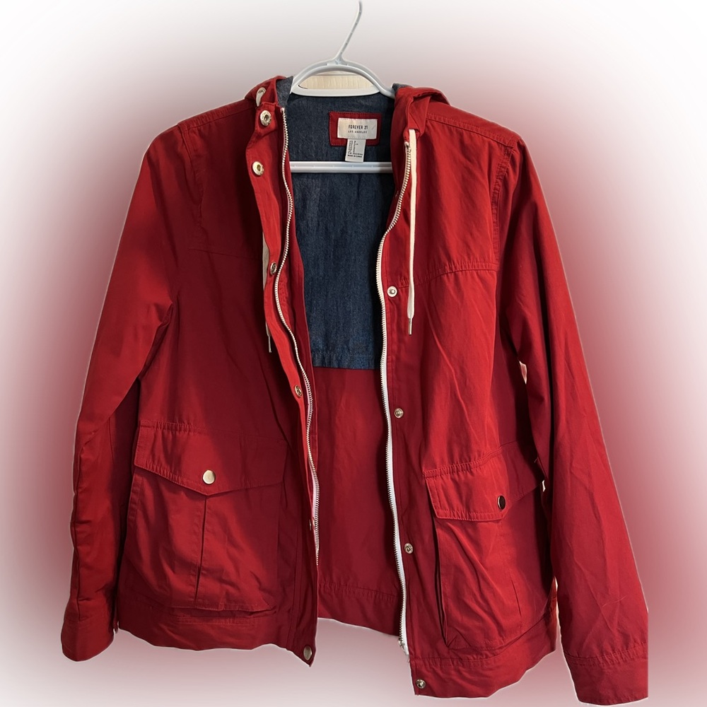 Red Hooded Jacket